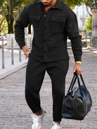 NEWYORKLISTED ATLAS MEN'S COLLECTION – Men's long-sleeve shirt and joggers two-piece set, product image 13