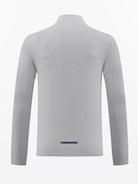 NEWYORKLISTED ATLAS MEN'S COLLECTION: Gray long-sleeve shirt with a rainbow logo on a white background