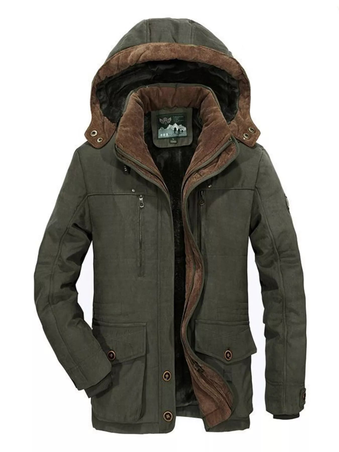 NEWYORKLISTED ATLAS MEN'S COLLECTION – Men's winter hooded parka coat, product image 4
