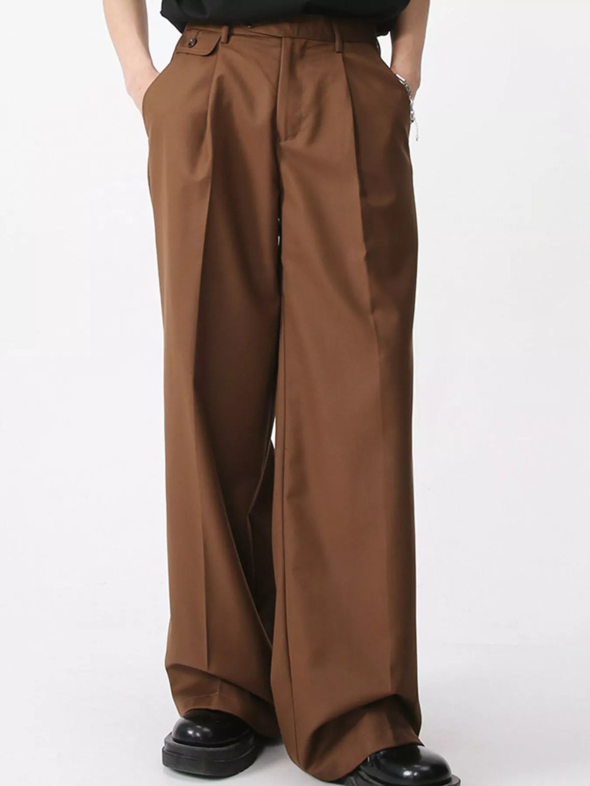 NEWYORKLISTED ATLAS MEN'S COLLECTION – Men's high-waisted wide-leg adjustable trousers, product image 6