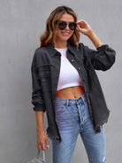NEWYORKLISTED STYLE COLLECTION: Distressed Color Pop Denim Jacket - NEWYORKLISTED