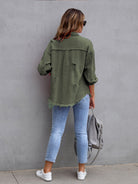 NEWYORKLISTED STYLE COLLECTION: Distressed Color Pop Denim Jacket - NEWYORKLISTED