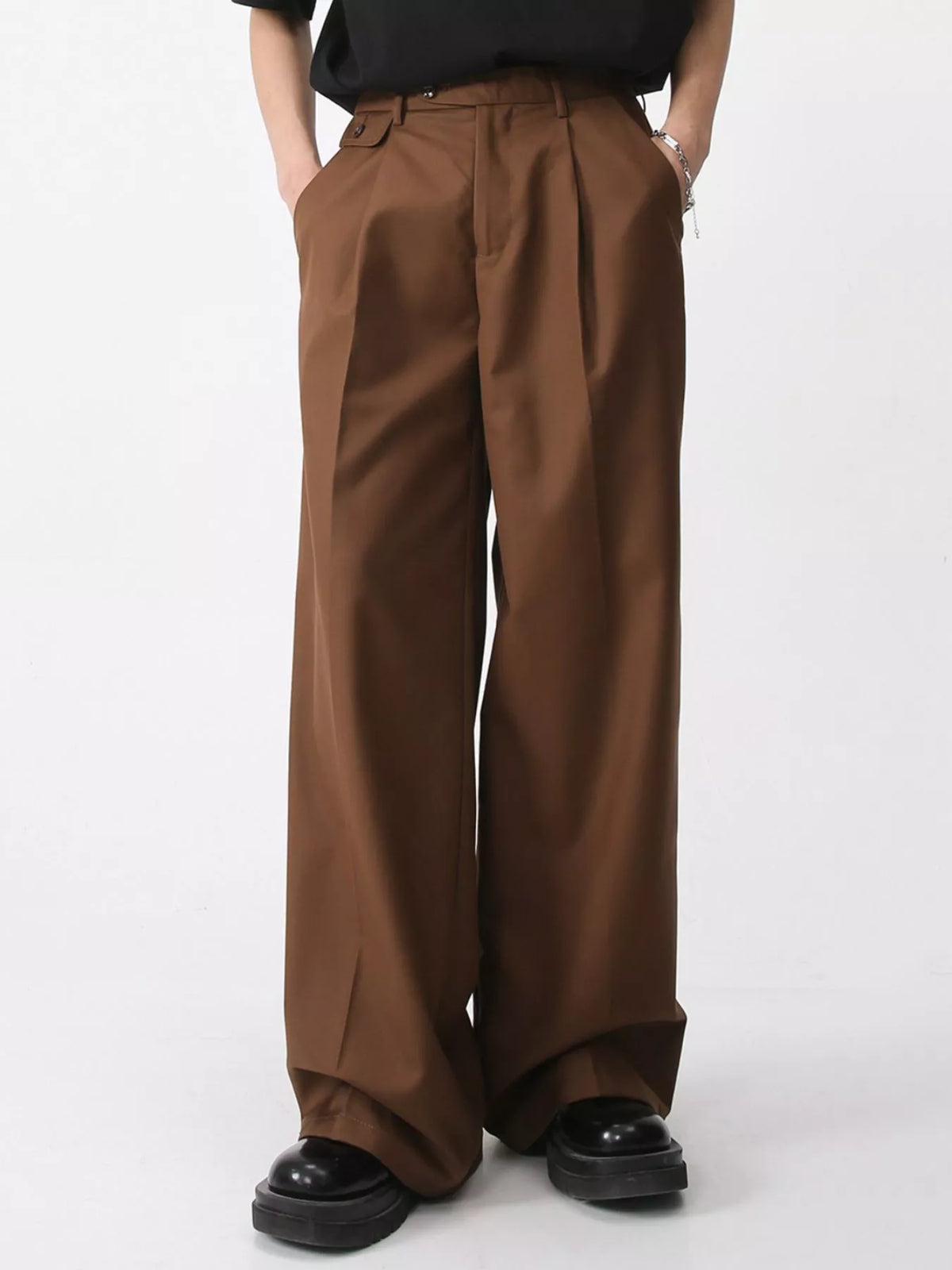 NEWYORKLISTED ATLAS MEN'S COLLECTION – Men's high-waisted wide-leg adjustable trousers, product image 7
