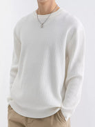 NEWYORKLISTED ATLAS MEN'S COLLECTION – Men's ribbed knit crew-neck sweater, product image 1