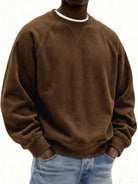 NEWYORKLISTED ATLAS MEN'S COLLECTION – Men's corduroy crew-neck sweatshirt, product image 4