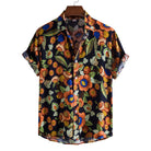 NEWYORKLISTED ATLAS MEN'S COLLECTION: Men's Plus Size Button Down Tropical Floral Shirt