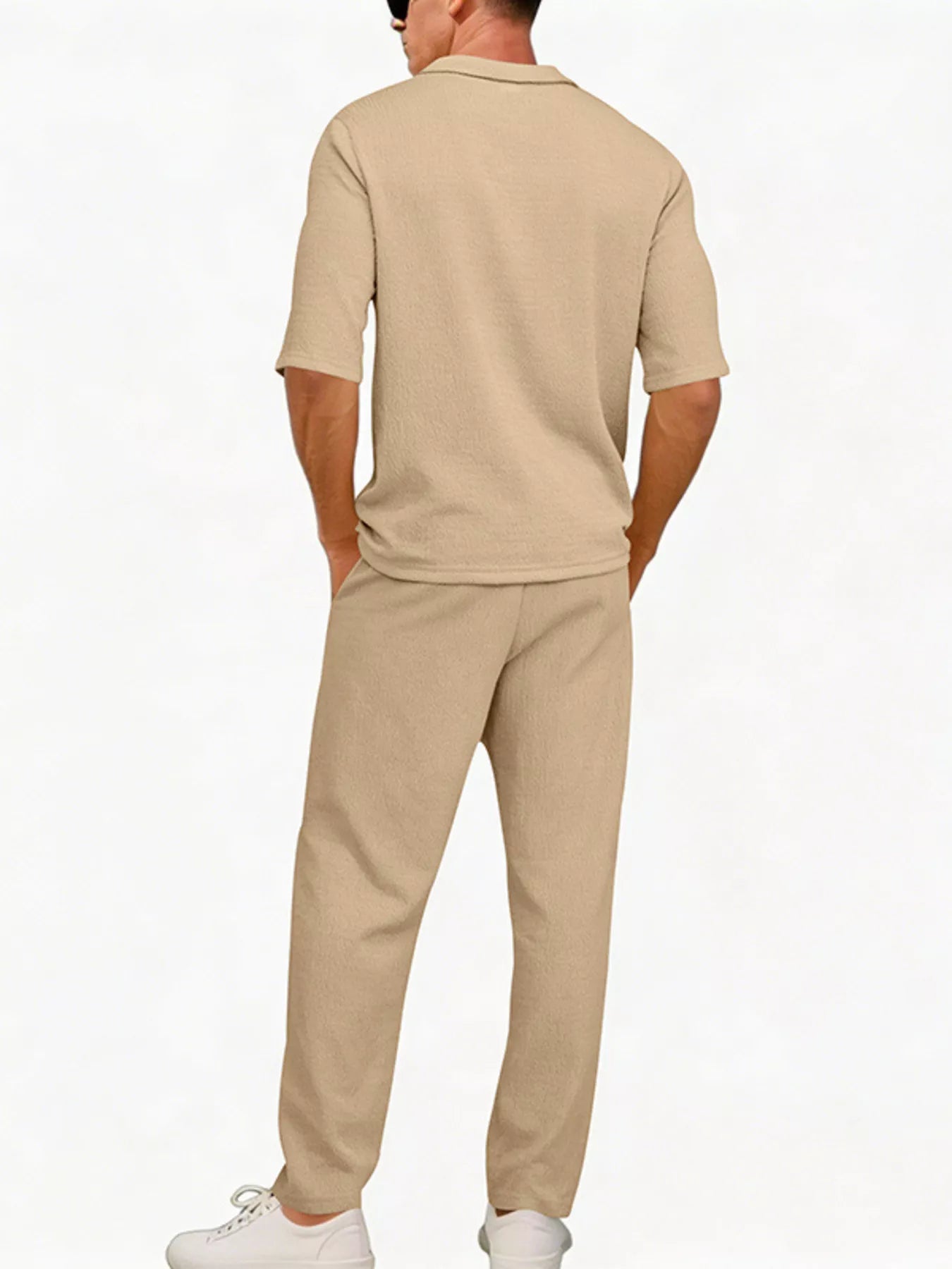 NEWYORKLISTED ATLAS MEN'S COLLECTION – Men's half-sleeve top and pants two-piece set, product image 4