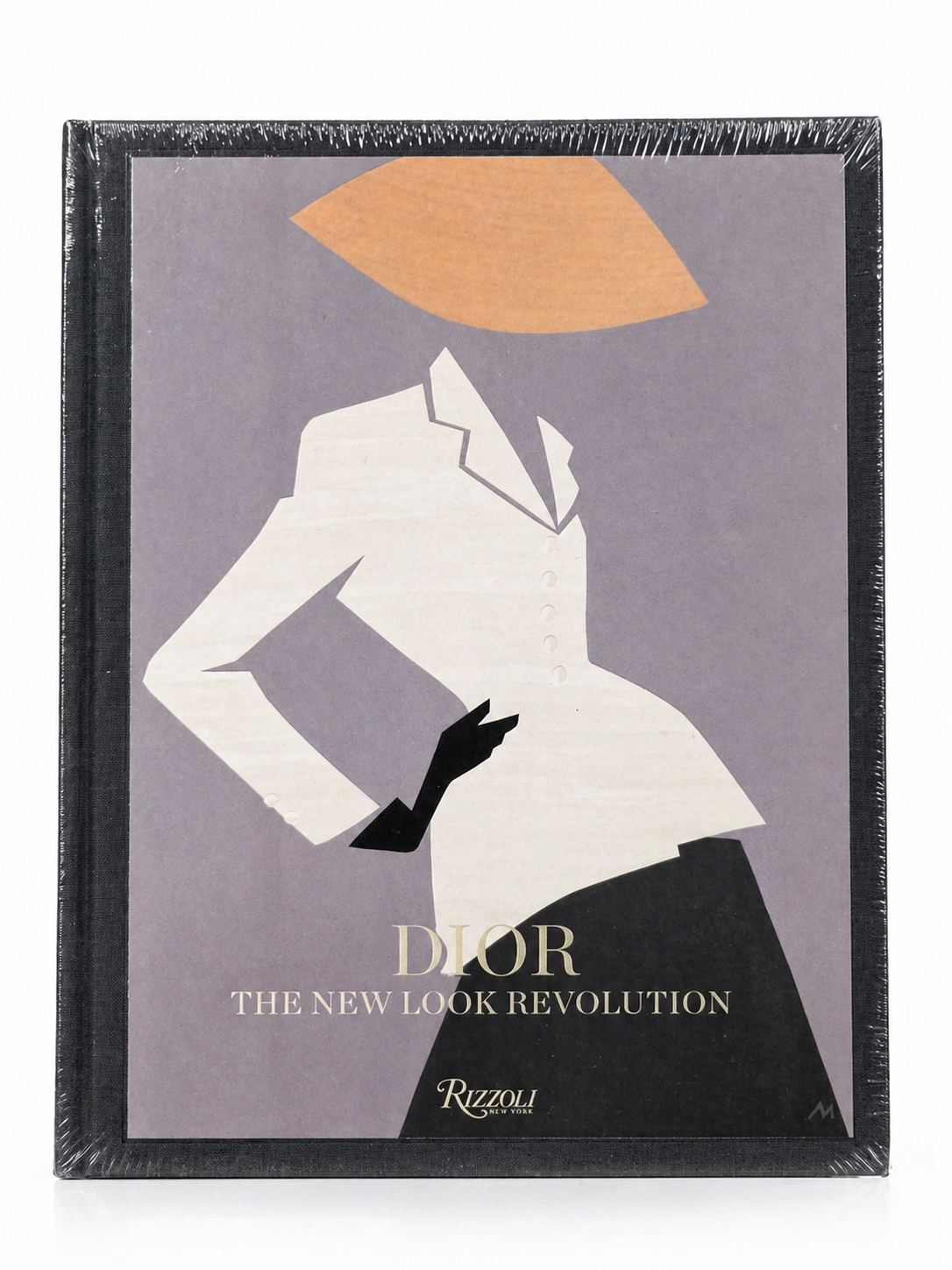 Book cover of 'Dior: The New Look Revolution' by Rizzoli with a silhouette design.