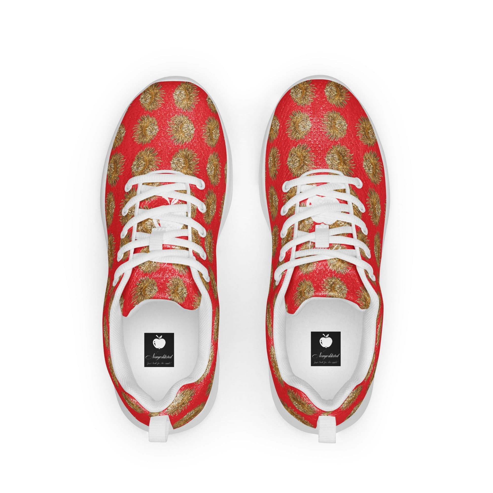 NEWYORKLISTED Style Collection: Red and Gold Athletic Shoes - NEWYORKLISTED