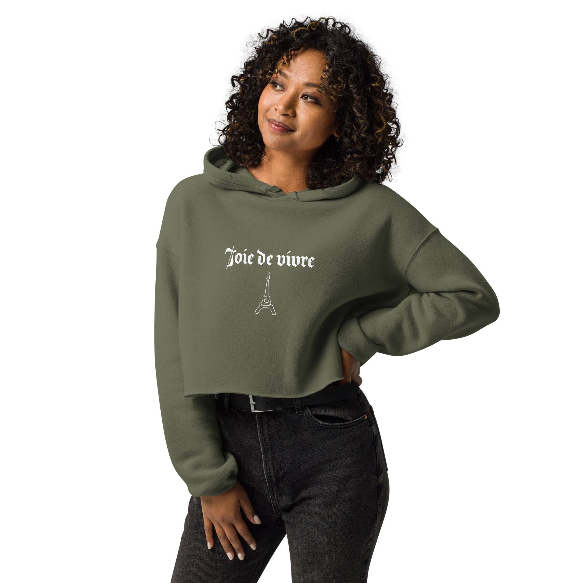 NEWYORKLISTED STYLE COLLECTION: Parlez-Vous Francais Crop Hoodie - NEWYORKLISTED